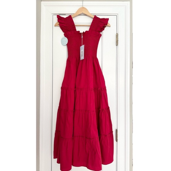 Hill House Home Ellie Nap Dress Victorian Red cotton - Picture 1 of 5